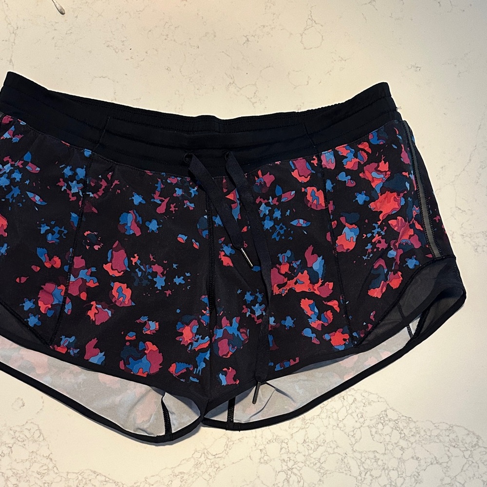 Lululemon Hotty Hot Black Athletic Shorts